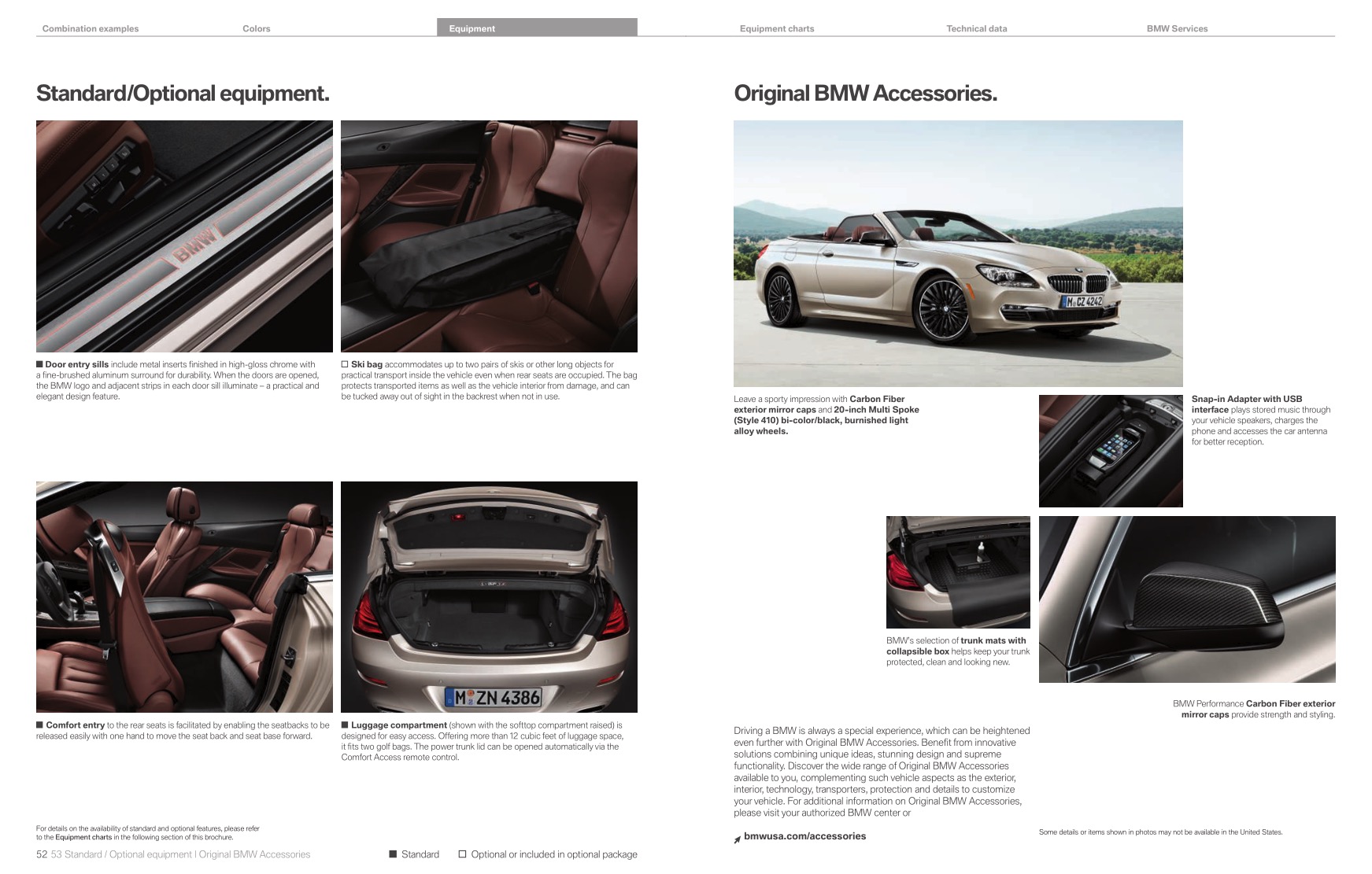 2012 BMW 6-Series Convertible Brochure Page 2